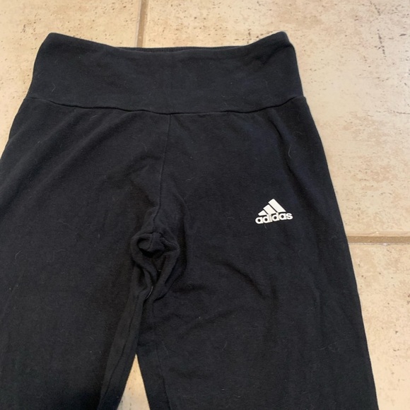 Adidas Black Logo Leggings - Size XS - Picture 3 of 7